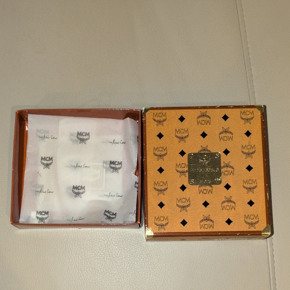 MCM Orange and Gold Gift Box